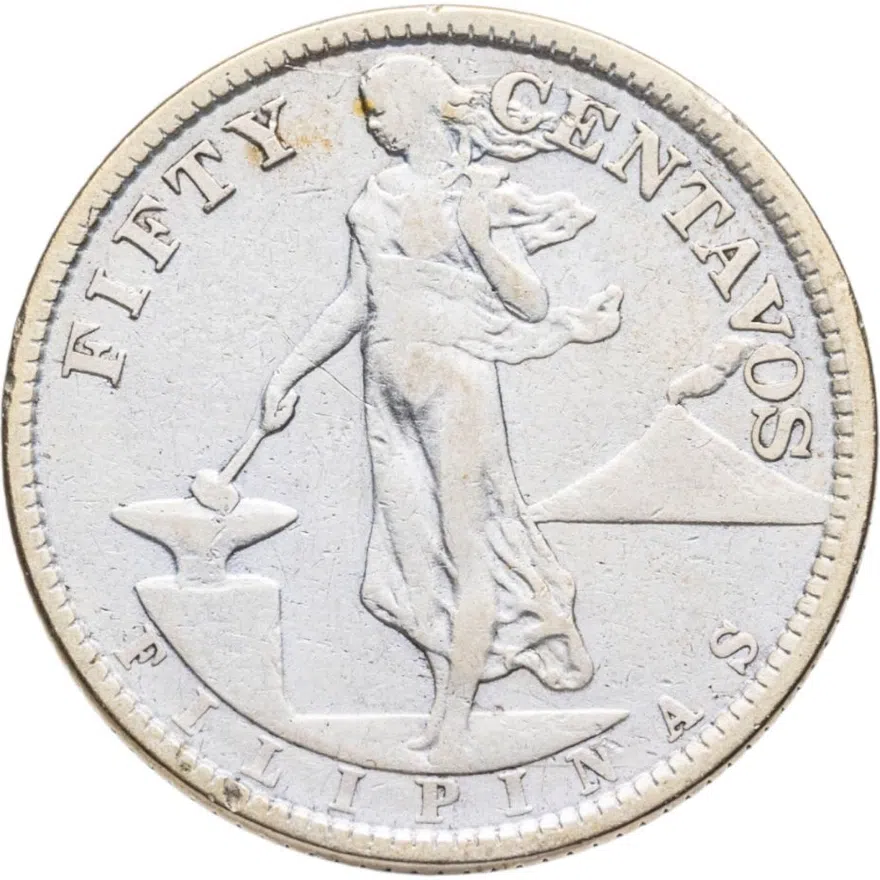 Филиппины 50 сентаво (centavos) 1921
