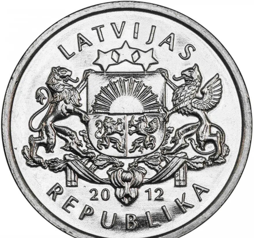 Латвия 1 лат (lats) 2012  Ёжик