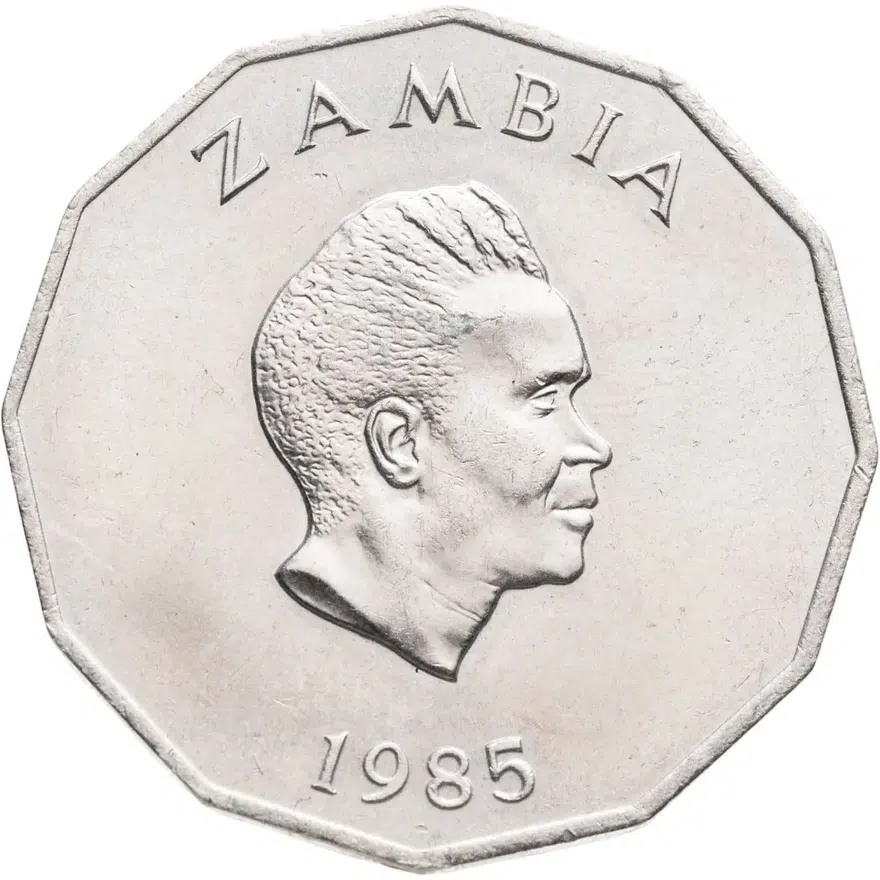 Замбия 50 нгве (ngwee) 1985  40 лет ООН