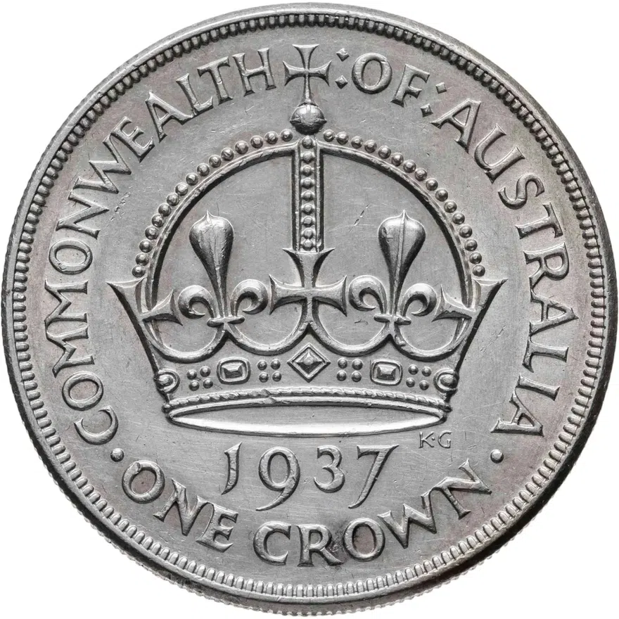 Австралия 1 крона (crown) 1937, аверс