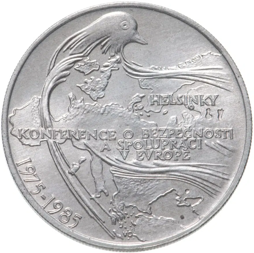 Чехословакия 100 крон (korun) 1985  10 лет Конференции в Хельсинки, аверс