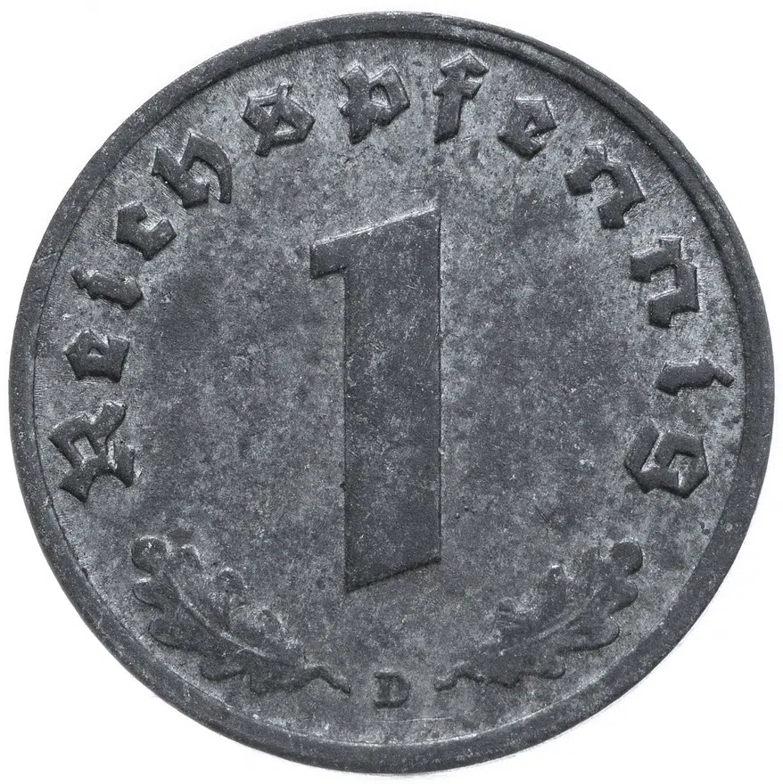 Германия (Третий рейх) 1 рейхспфенниг (reichspfennig) 1940 А, реверс