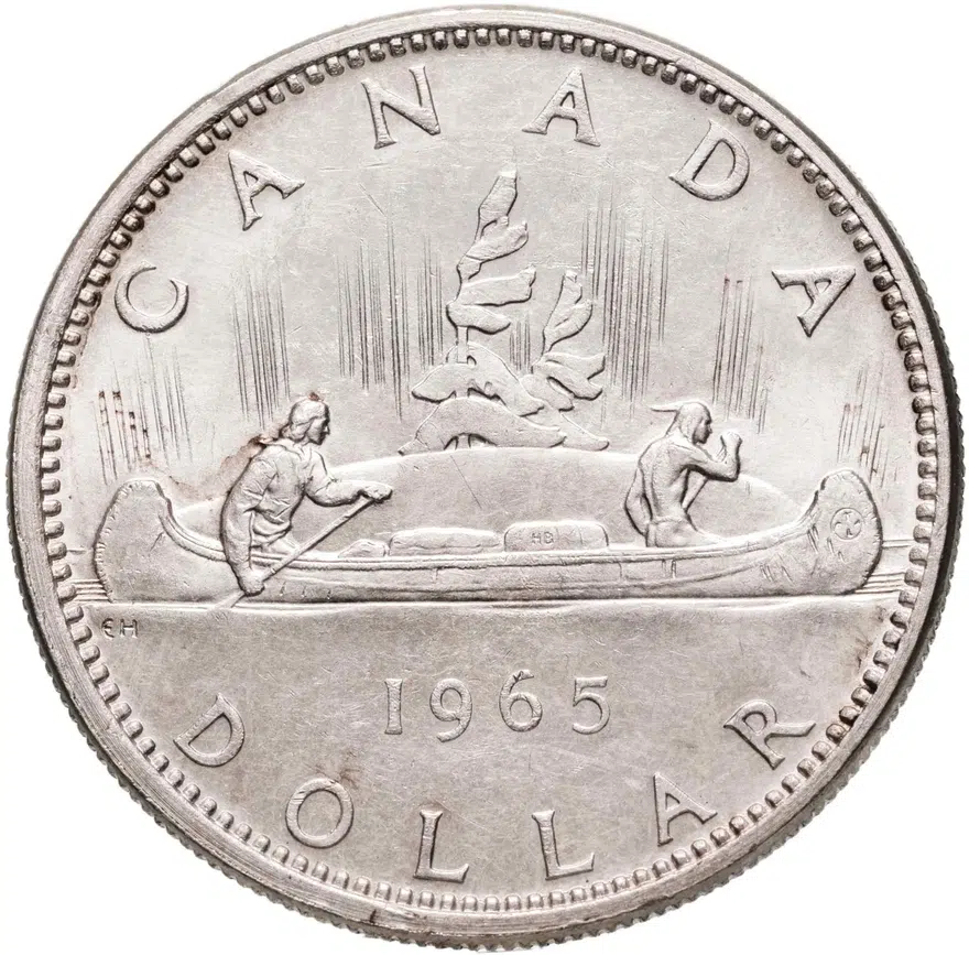 Канада 1 доллар (dollar) 1965, реверс