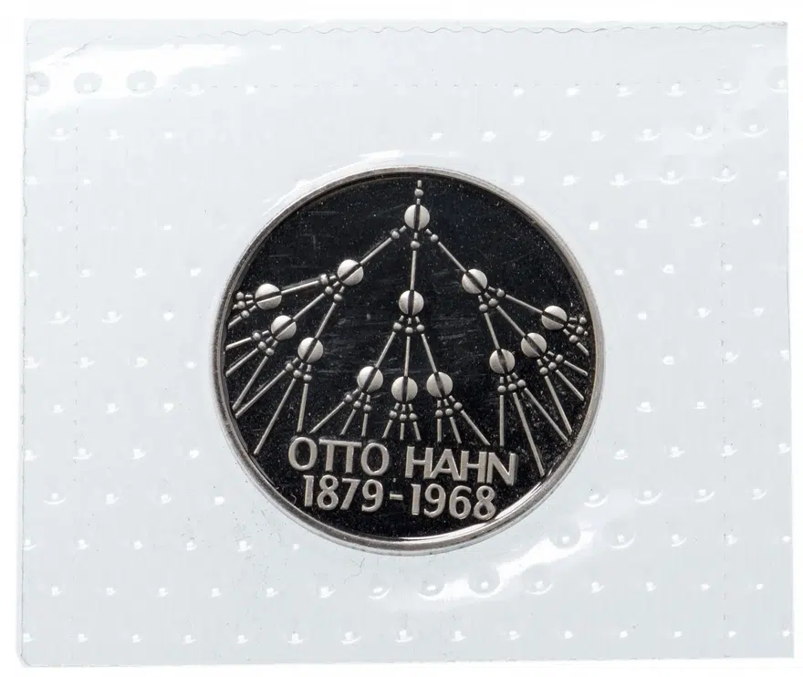 Германия 5 марок (deutsche mark) 1979  100 лет со дня рождения Отто Гана, аверс