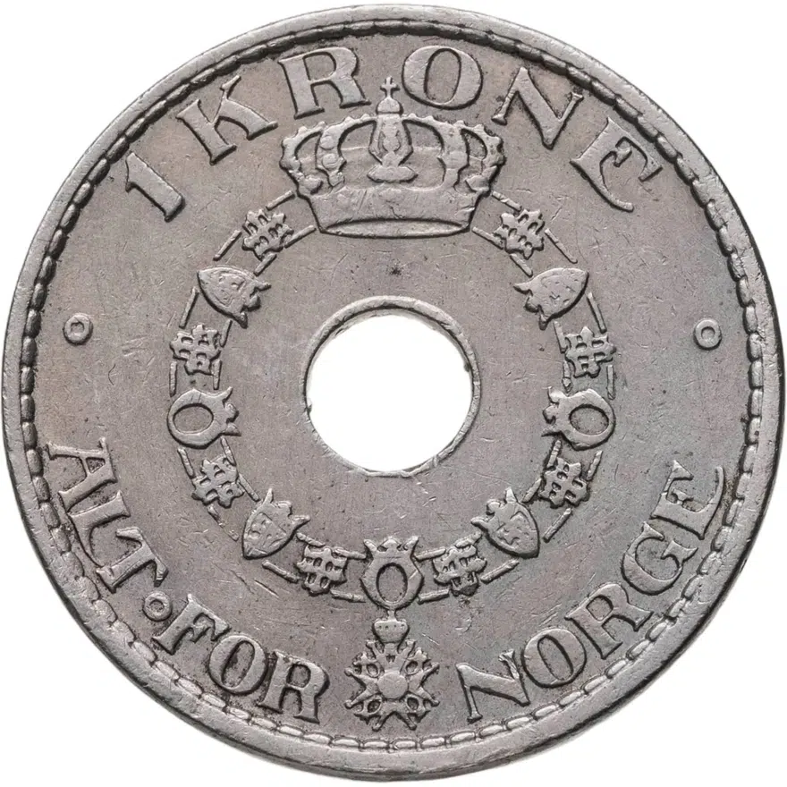 Норвегия 1 крона (crown) 1926, аверс