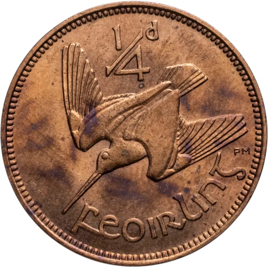 Ирландия 1 фартинг (farthing) 1966, реверс