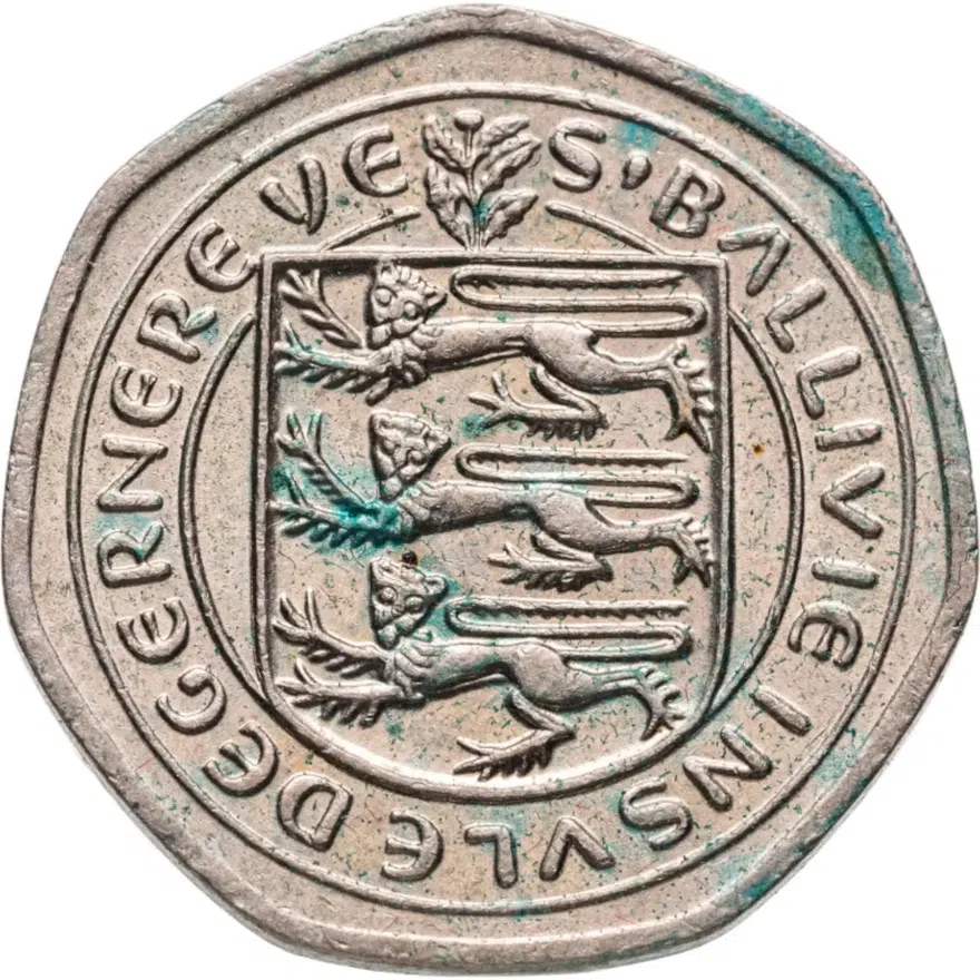 Гернси 20 пенсов (pence) 1983