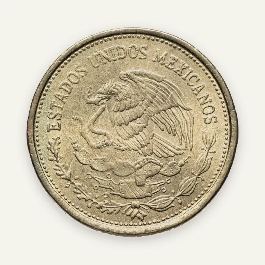 Мексика 100 песо (pesos) 1988, реверс