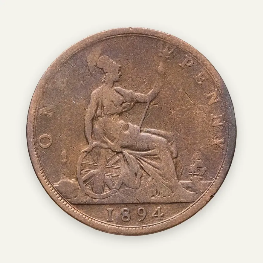 Великобритания 1 пенни (penny) 1894, аверс