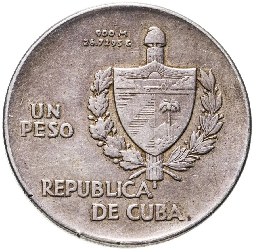 Куба 1 песо (peso) 1939, реверс
