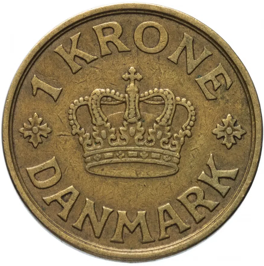 Дания 1 крона 1939, реверс