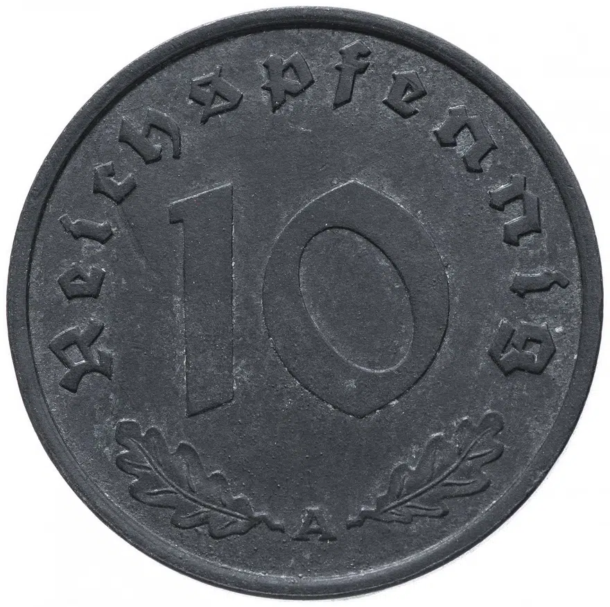 Германия (Третий рейх) 10 рейхспфеннигов (reichspfennig) 1940 A