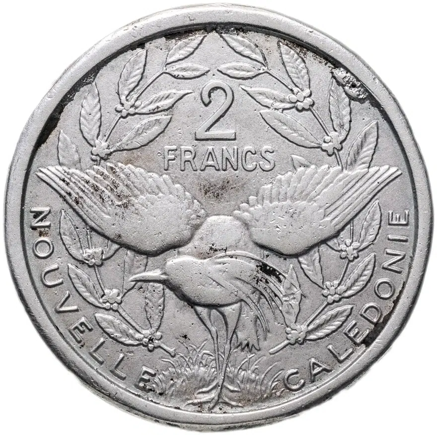 Новая Каледония 2 франка (francs) 1949, реверс