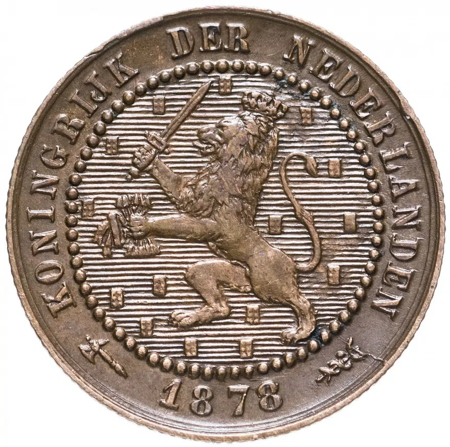 Нидерланды 1 цент (cent) 1878
