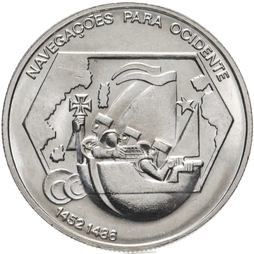 Португалия 200 эскудо (escudos) 1991  Навигация на запад, реверс