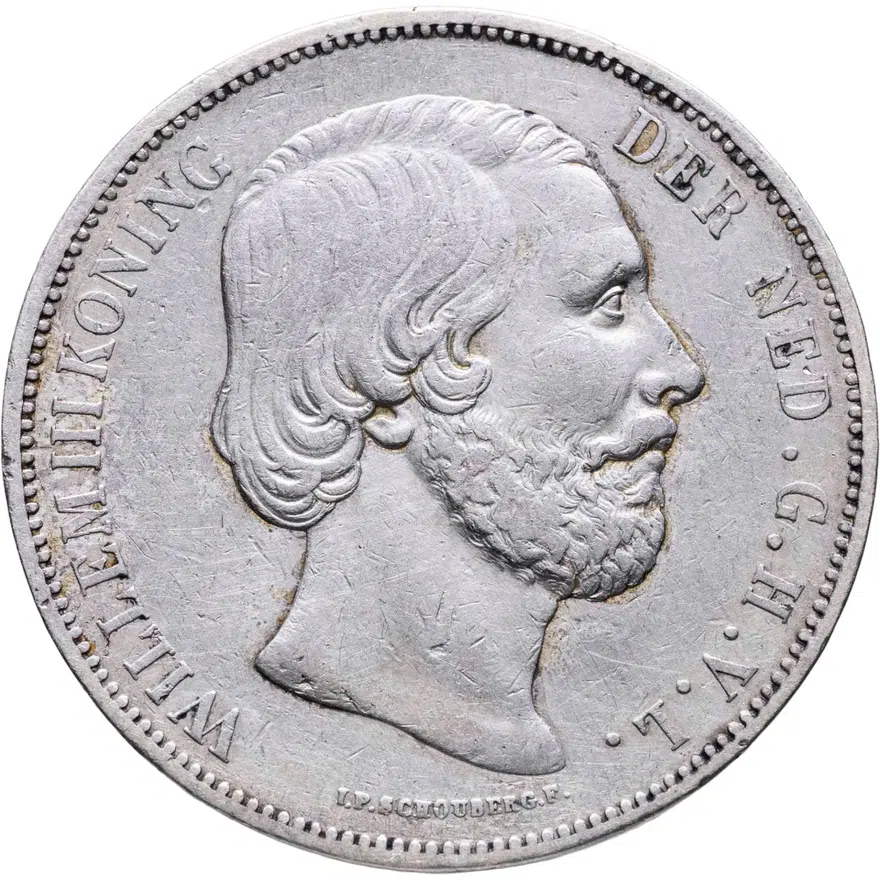 Нидерланды 2 1/2 гульдена (gulden) 1874