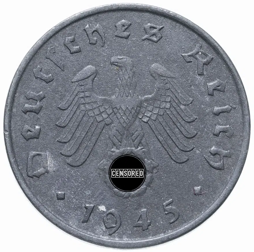 Германия 10 рейхспфеннигов (reichspfennig) 1945   Третий рейх
