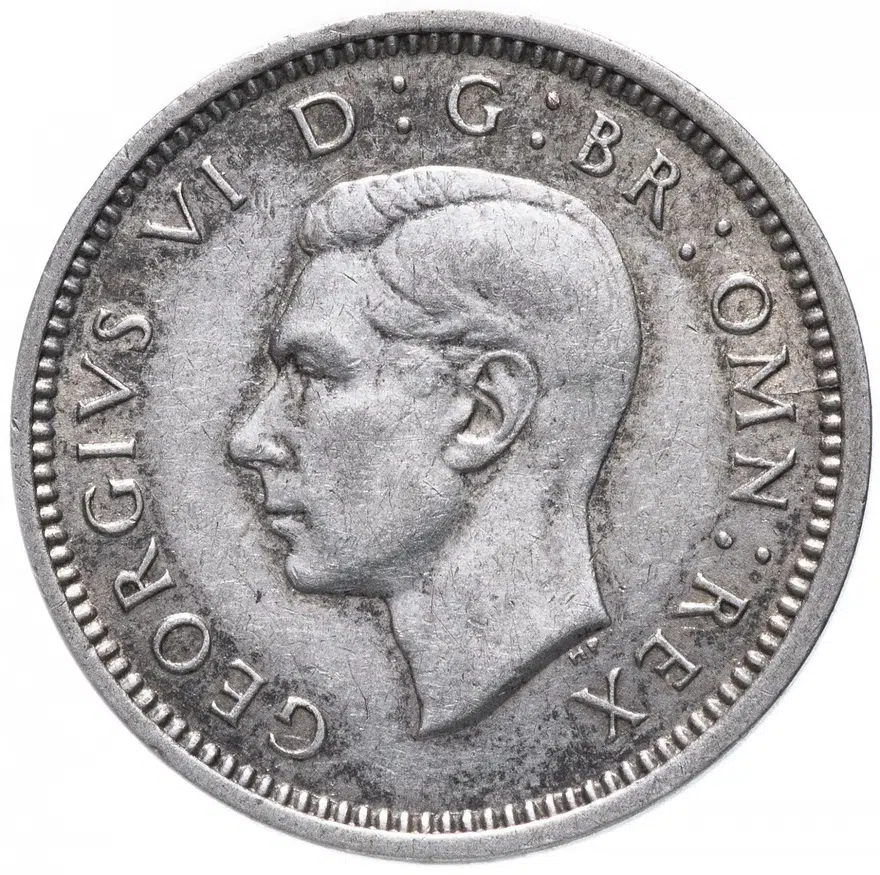 Великобритания 3 пенса 1938, реверс