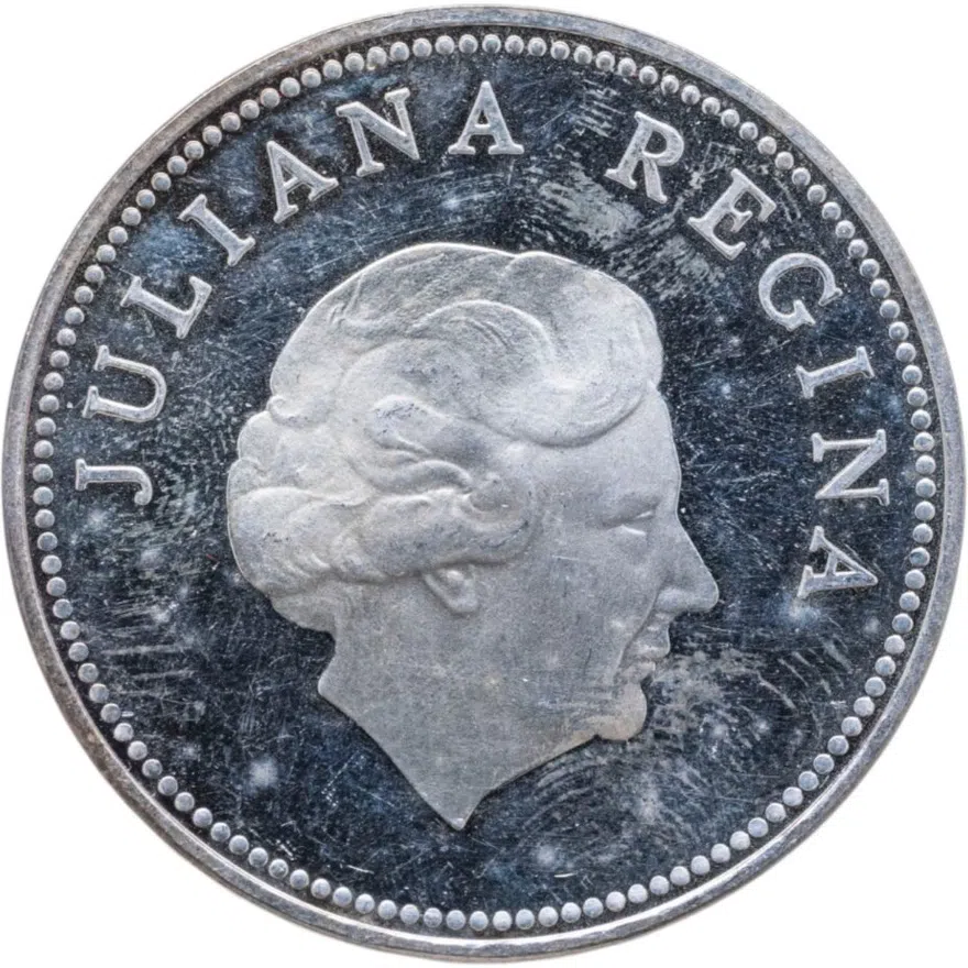 Нидерландские Антильские острова 10 гульденов (gulden) 1978 "150 лет банку Нидерландских Антилл"