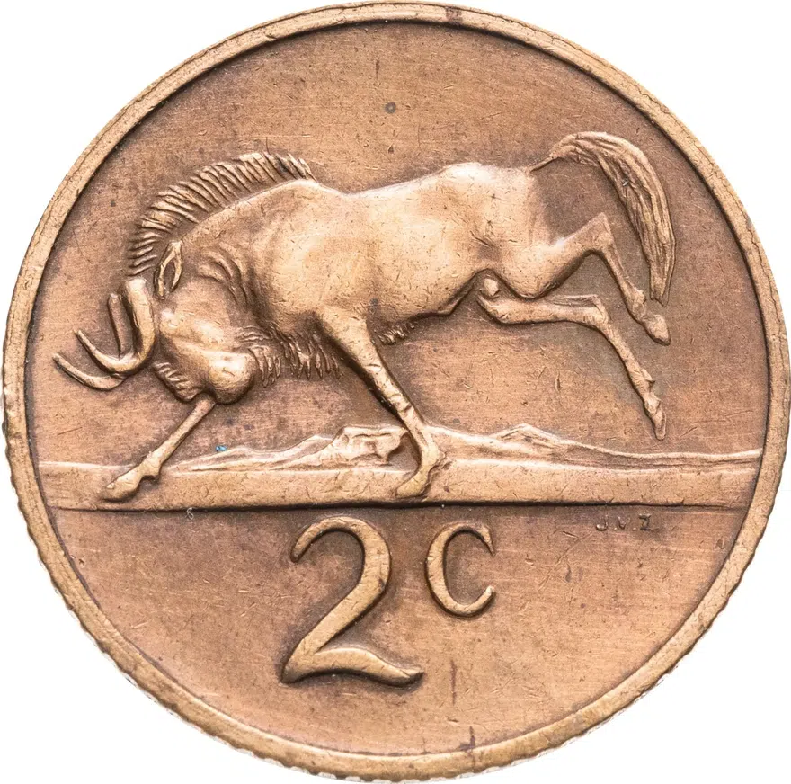 ЮАР 2 цента (cents) 1970