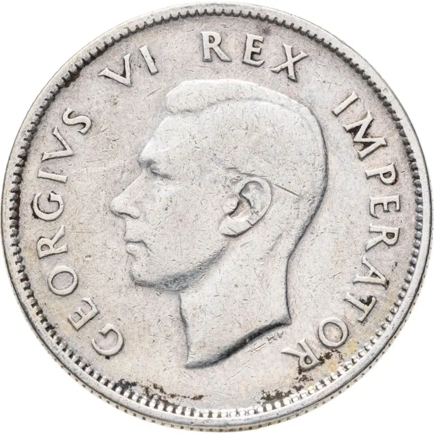 ЮАР 2 шиллинга (флорин, shillings) 1943, реверс