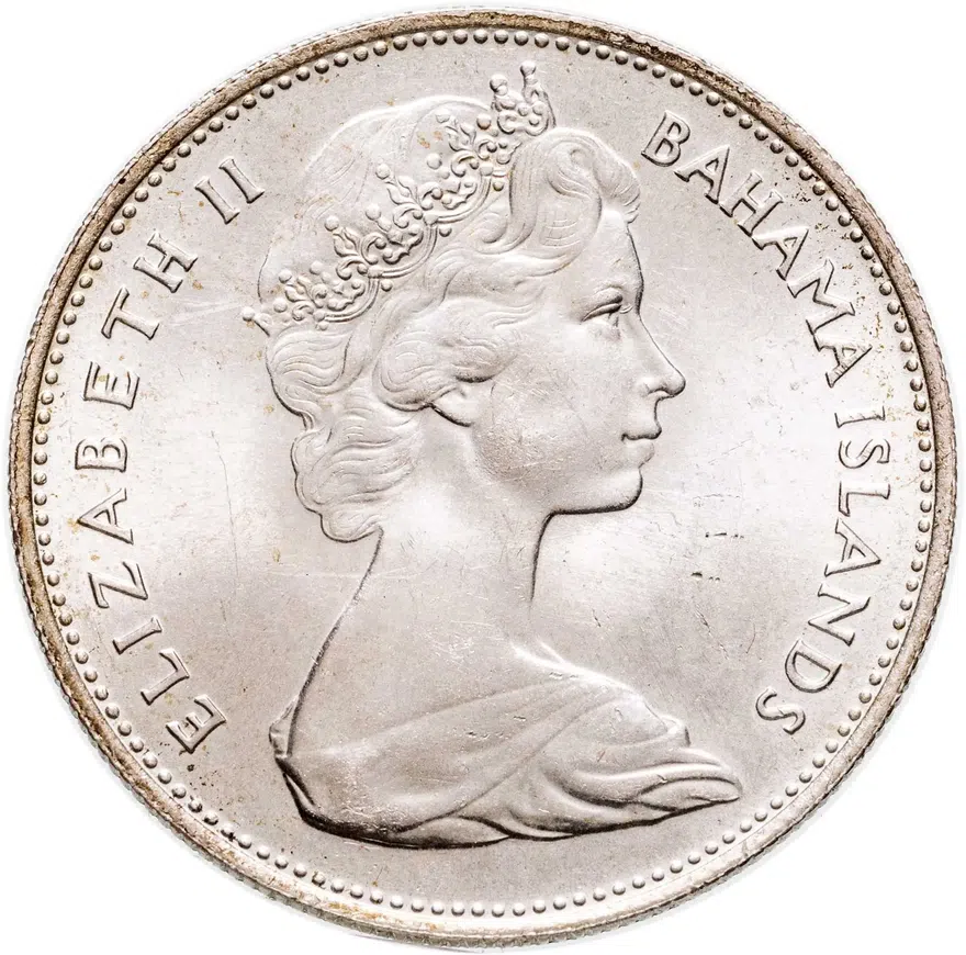 Багамы 1 доллар (dollar) 1969, реверс