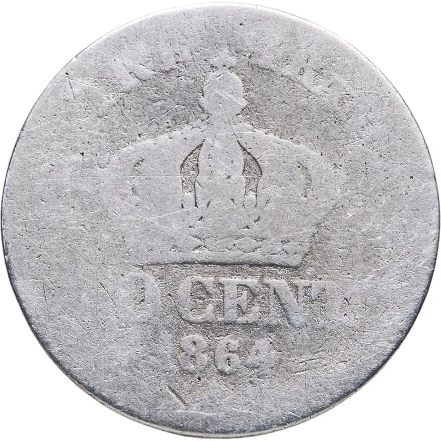 Франция 50 сантимов (centimes) 1864