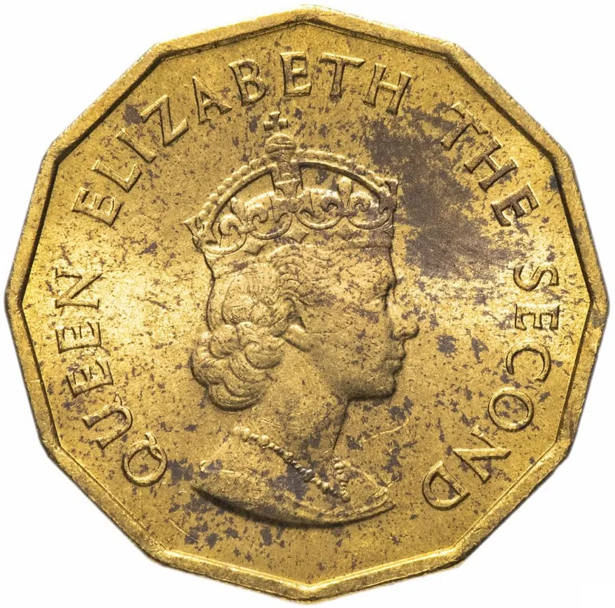 Джерси 1/4 шиллинга (shilling) 1964, реверс