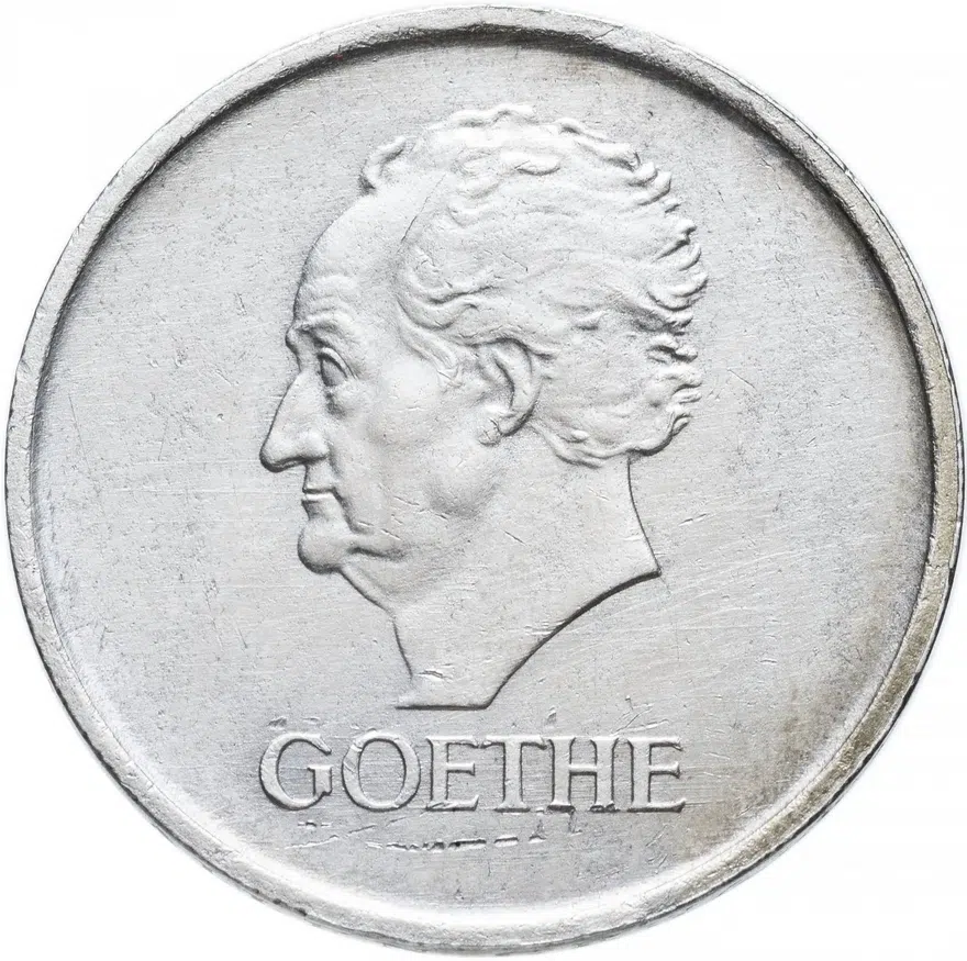 Германия 3 рейхсмарки (reichsmark) 1932 A "100 лет со дня смерти Гёте"
