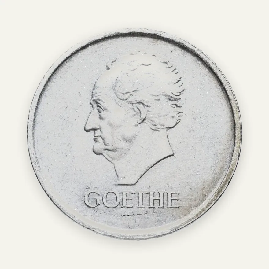 Германия 3 рейхсмарки (reichsmark) 1932 A "100 лет со дня смерти Гёте", реверс