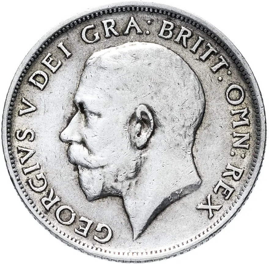 Великобритания 1 шиллинг (shilling) 1914, аверс