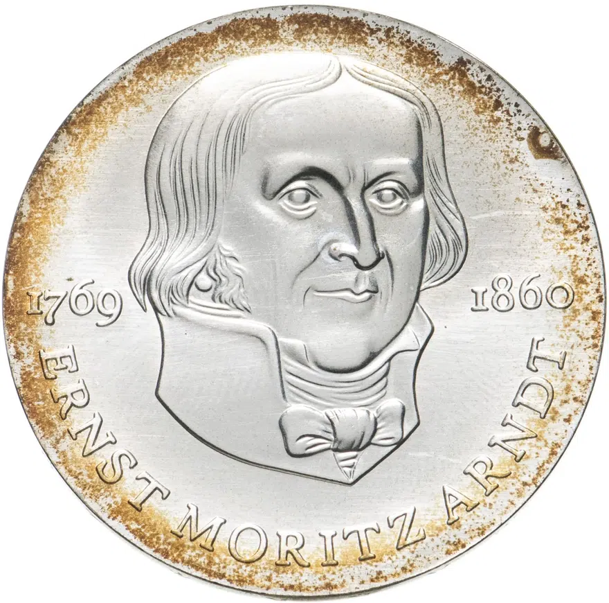 Германия (ГДР) 20 марок (mark) 1985  125 лет со дня смерти Эрнста Морица Арндта, реверс