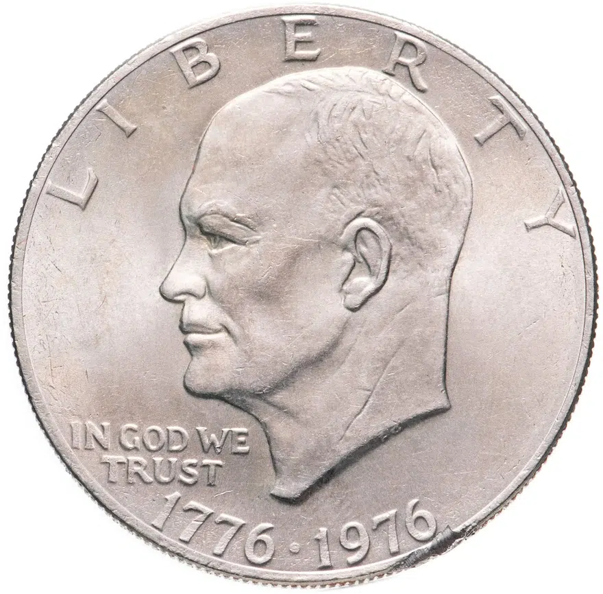 США 1 доллар (dollar) 1976  200 лет независимости США без обозначения монетного двора
