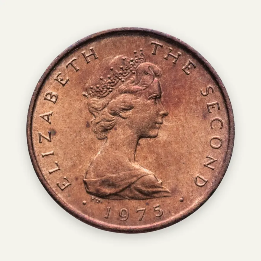 Остров Мэн 1/2 нового пенни (new penny) 1975, аверс