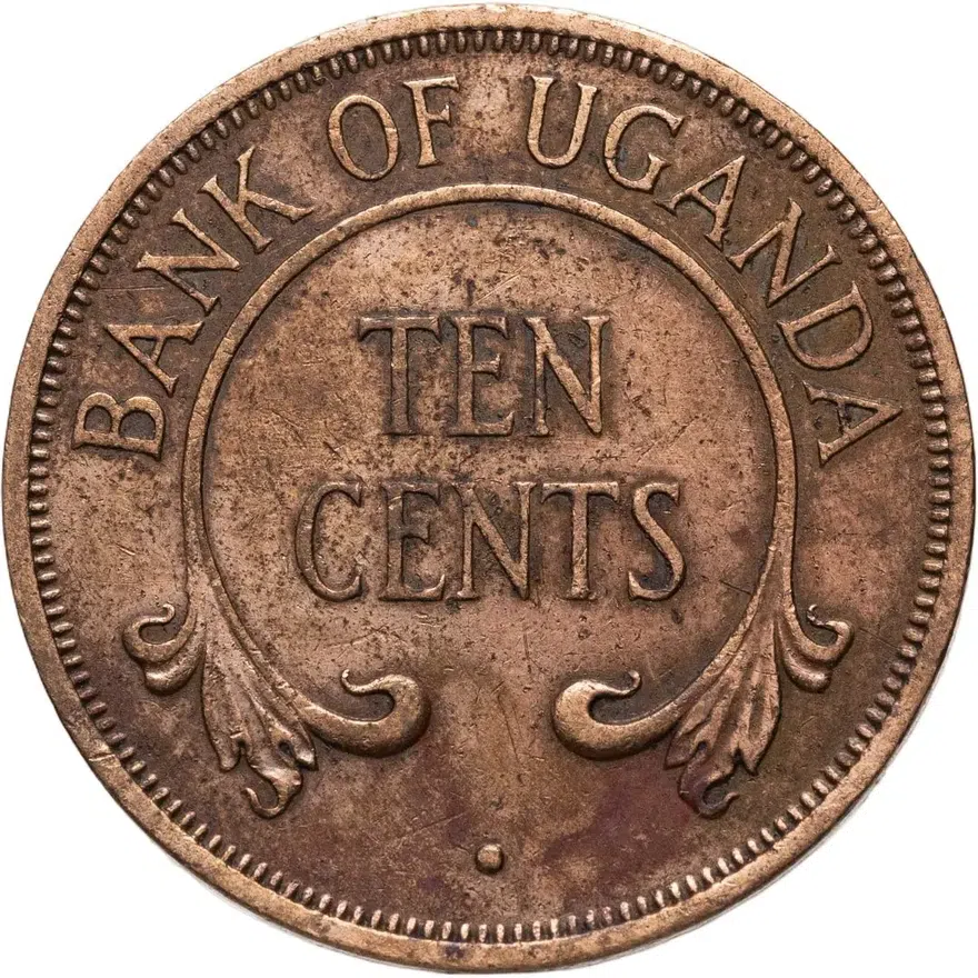 Уганда 10 центов (cents) 1968