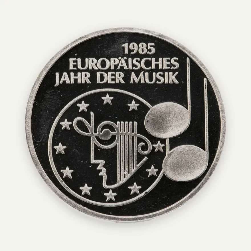 Германия 5 марок (deutsche mark) 1985  Европейский год музыки, реверс