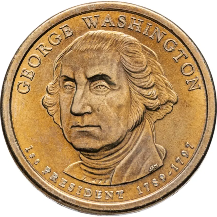 США 1 доллар 2007 D "1-ый Президент США - Джордж Вашингтон", реверс