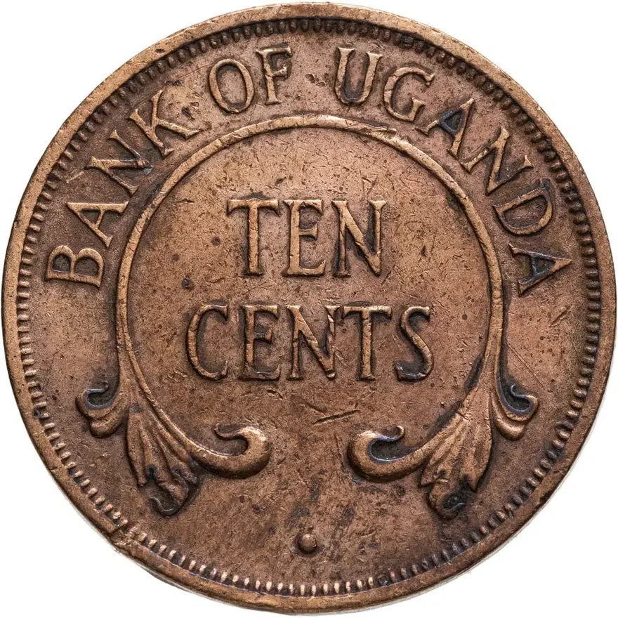 Уганда 10 центов (cents) 1970