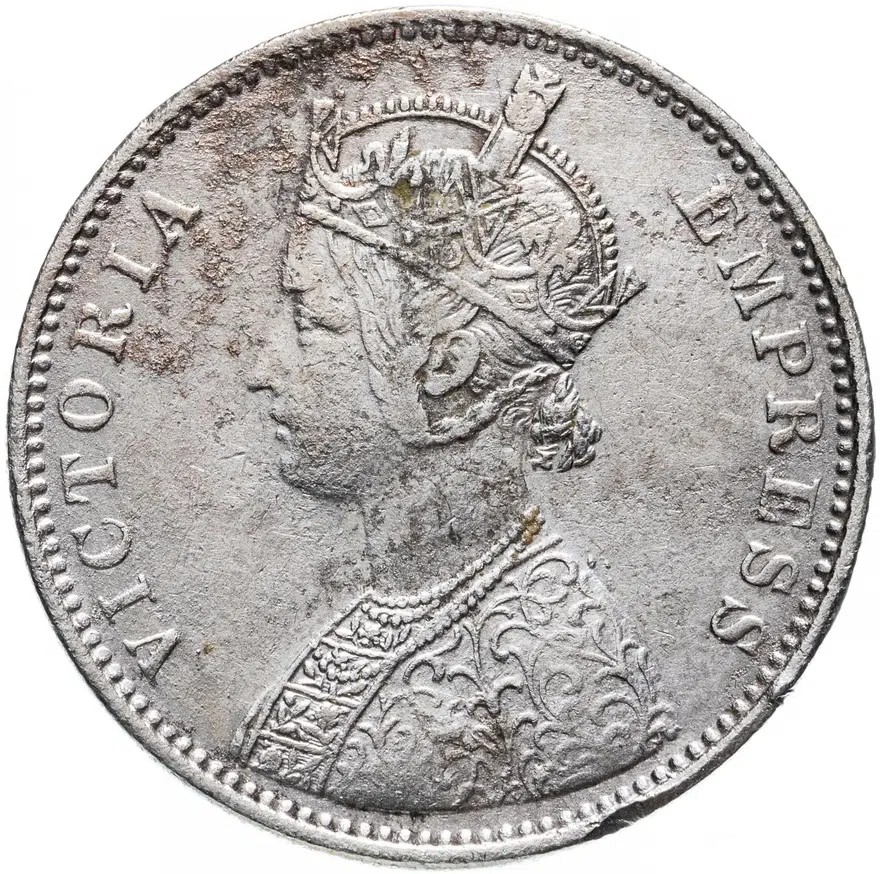 Индия (Британская) 1 рупия (rupee) 1878, реверс