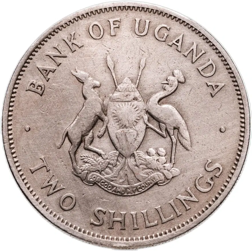 Уганда 2 шиллинга (shillings) 1966, реверс