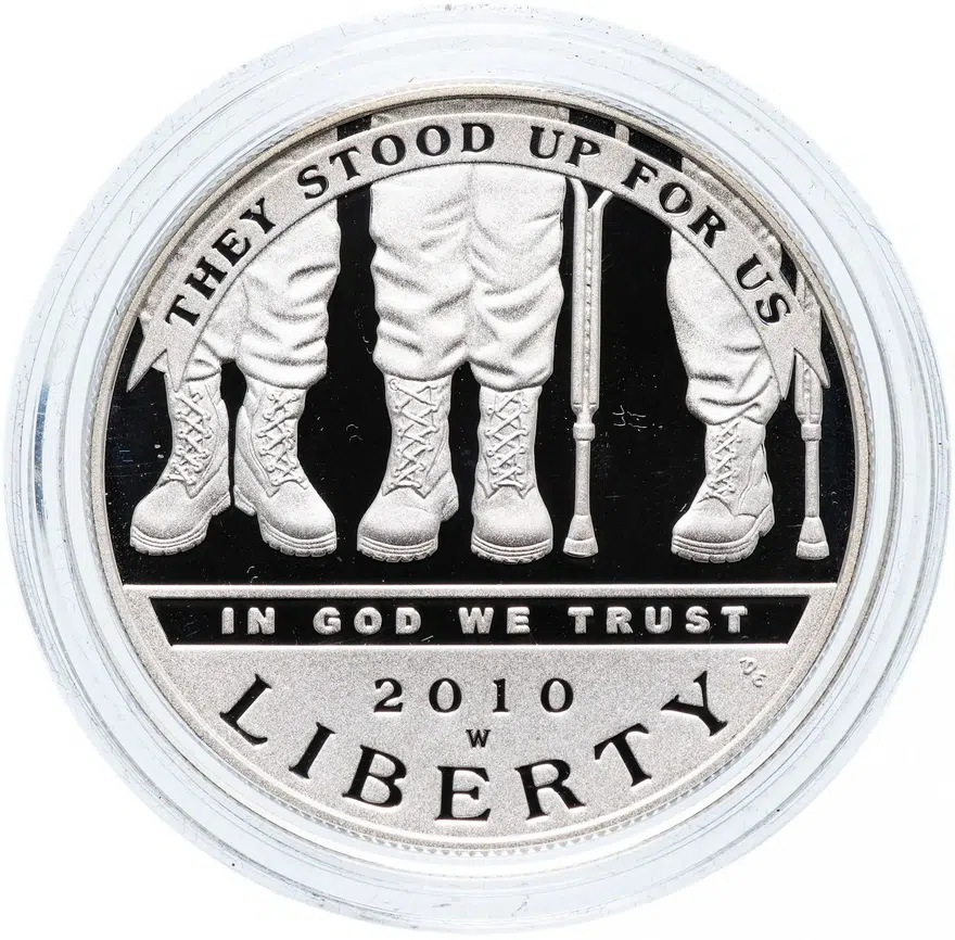 США 1 доллар (dollar) 2010 "Ветераны войны"