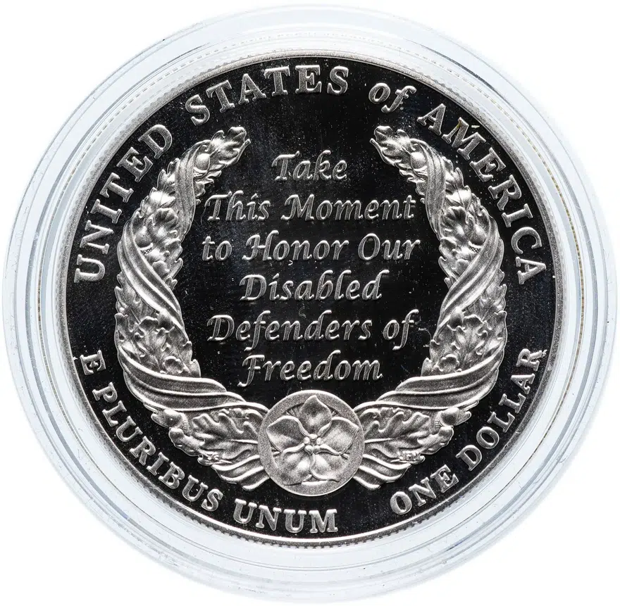 США 1 доллар (dollar) 2010 "Ветераны войны", реверс