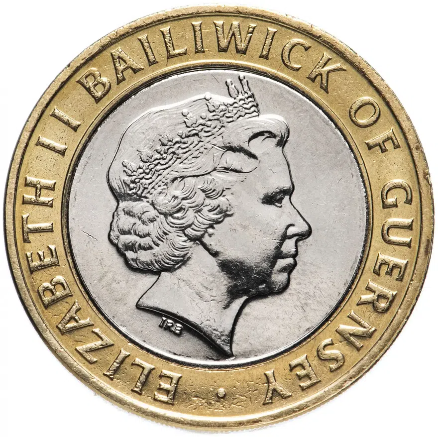 Гернси 2 фунта (pounds) 1998, аверс