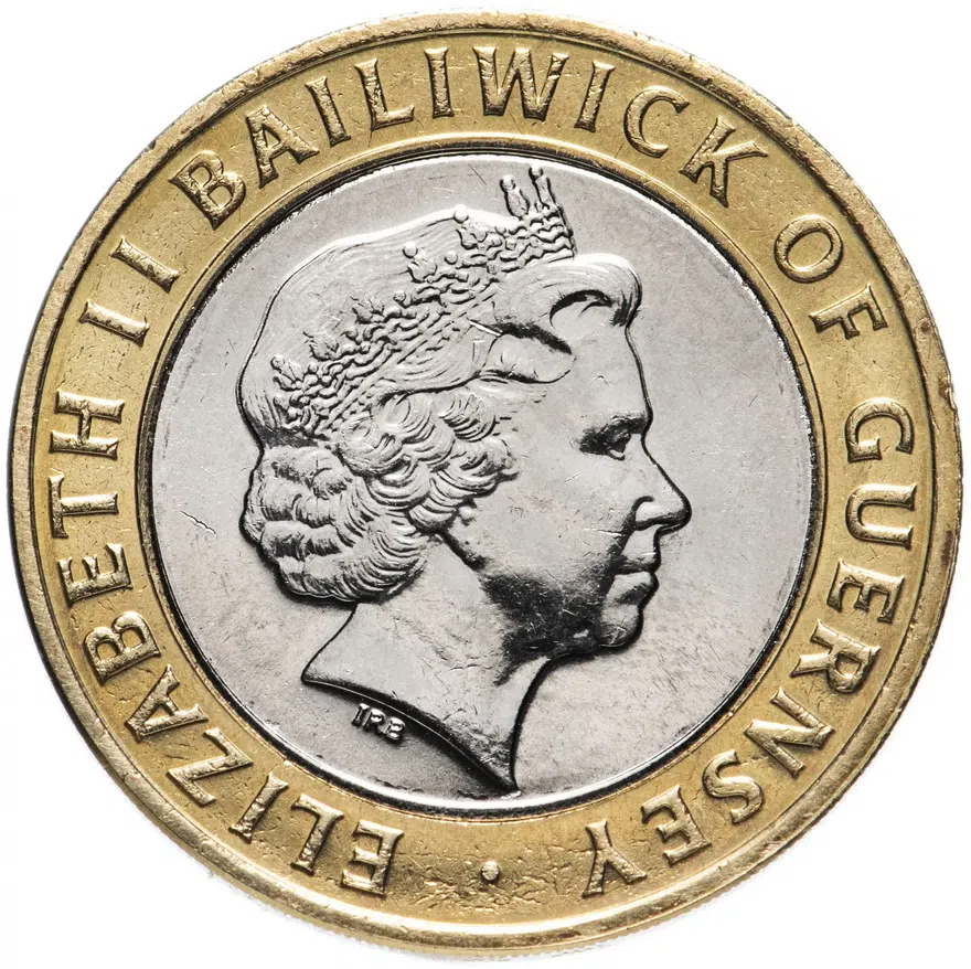 Гернси 2 фунта (pounds) 1998, реверс