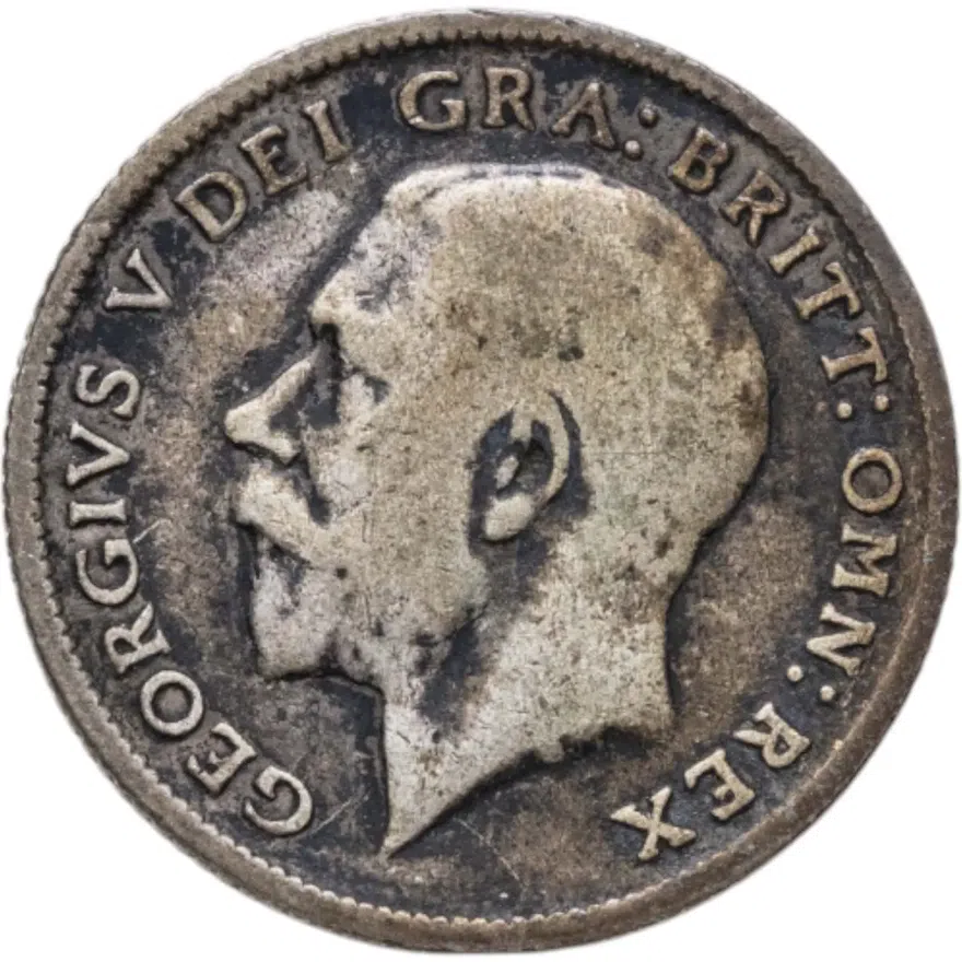 Великобритания 6 пенсов (pence) 1923, реверс