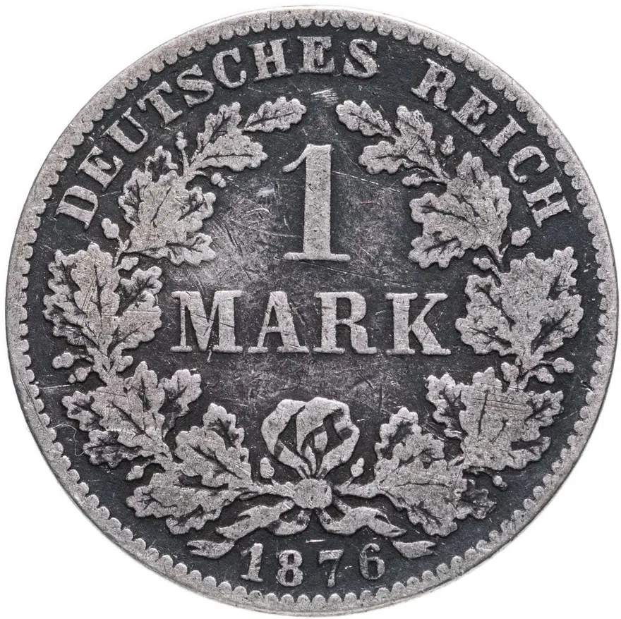 Германия (Германская Империя) 1 марка 1876 H