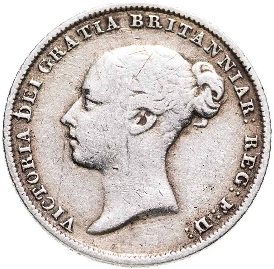 Великобритания 6 пенсов (pence) 1853