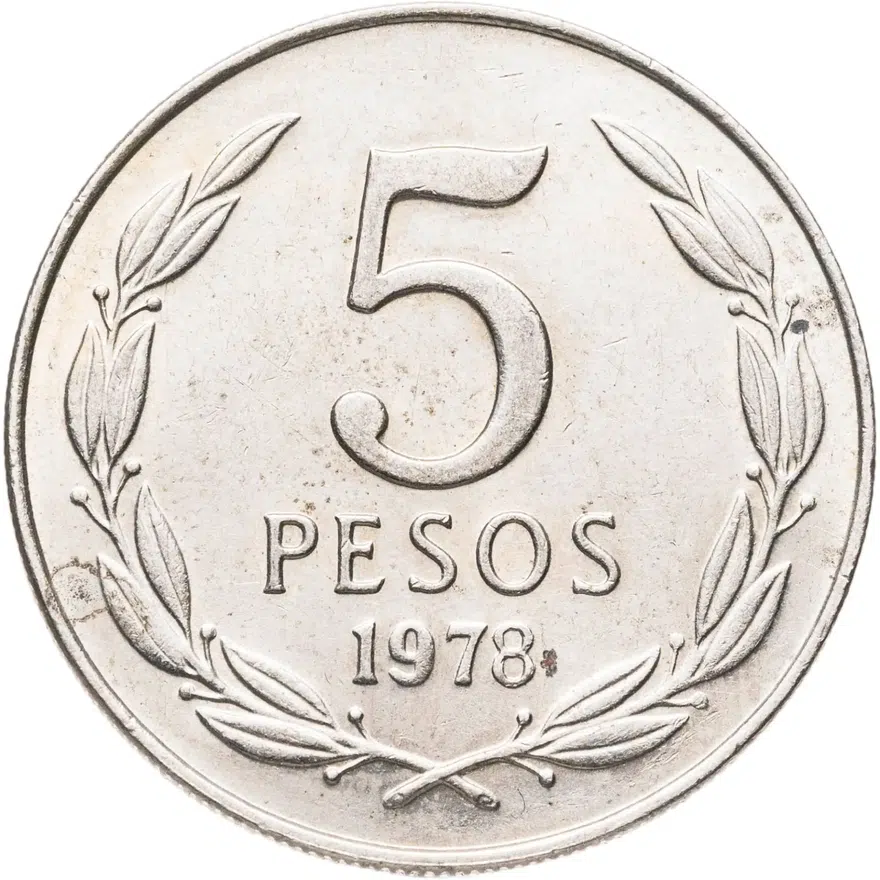 Чили 5 песо (pesos) 1978