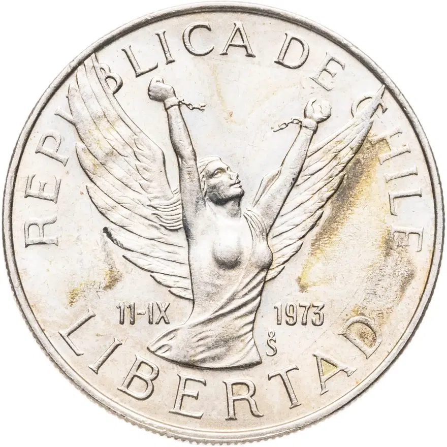 Чили 5 песо (pesos) 1978, реверс