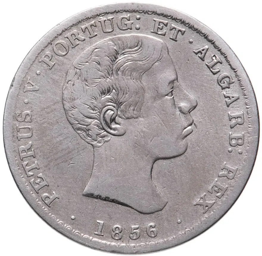 Португалия 500 рейс (reis) 1856, аверс